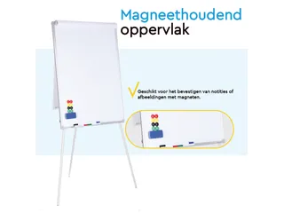 BRASQ Flipover Basic 70x100cm Magnetisch Aluminum met accessoires - 8