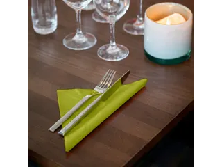 Tork 477611 Soft Dinnerservet Advanced Champagne 39x39cm 1/8 vouw - 5