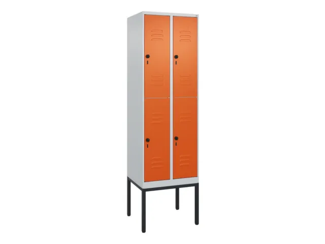 dubbeldekse locker,HxBxD 2120x600x500mm,2x2vak.,vak B 300mm