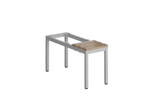 zitbank,v. garderobekast/lockersysteem,HxBxD 420x310x800mm,hardhout
