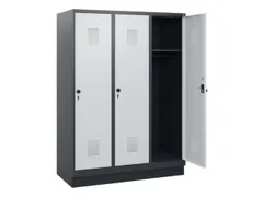 schoollocker,HxBxD 1630x1200x500mm,3vak,vak B 400mm,draaigrendel