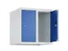 opzetkast,v. locker,2vak.,vak B 250mm,HxBxD 500x500x500mm,vleugeldeur