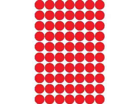 Apli Ronde Etiketten Ø19mm Rood