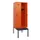 locker met bank,HxBxD 1950x600x815mm,2vak,vak B 300mm,draaigrendel
