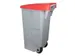 Denox Afvalcontainer Grijs/ Rood 110 liter