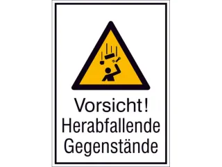 waarschuwings-combibord,v. binnen/buiten,Pas op! Vallende voorwerpen - 1