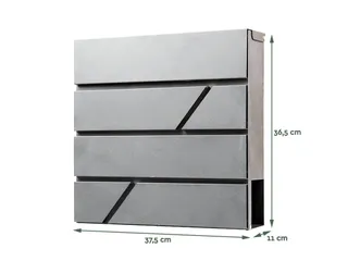 Brievenbus Deluxe RVS - 6