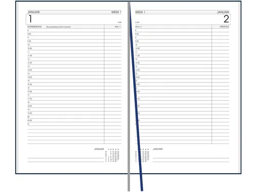 Agenda 2027 Ryam Efficiency Baladek 1dag/1pagina zwart