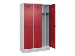 locker voor scheiding van kleding,HxBxD 1950x1200x500mm,3vak