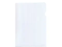 L-map Kangaro A4 PVC 180 micron transparant generfd, 4 krimp à 25 stu