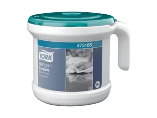 Startpakket Tork Reflex M4 draagbare dispenser wit/turquoise 473186 - 2