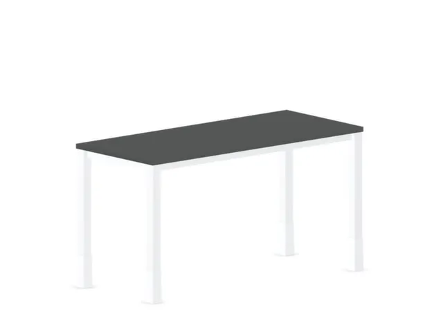 In hoogte verstelbaar bureau,HxBxD 720-840x1400x600mm,MS-donkergrijs