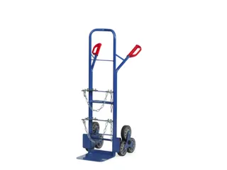 trapsteekwagen,3sterren,draagverm. 200kg,RAL5007,TPE-banden - 1