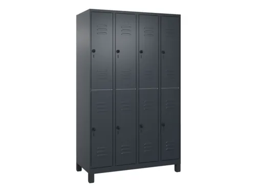 dubbeldekse locker,HxBxD 1950x1200x500mm,4x2vak.,vak B 300mm
