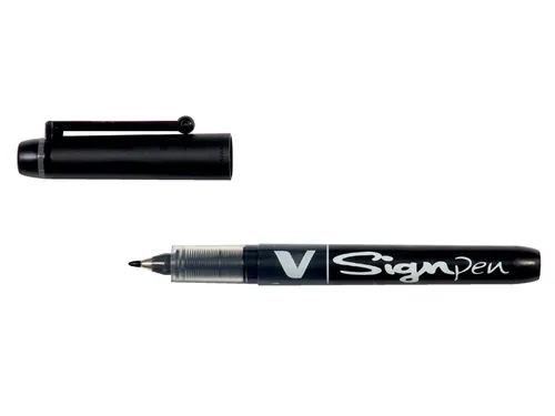 Fineliner Pilot V-Sign Pen Medium Punt Zwart