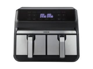 Airfryer Inventum 2x4l 1700w zwart rvs - 3