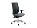 Chaise de bureau Dauphin Piètement poli Dossier maille Gris