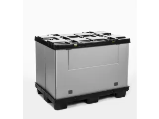 Vouwbare Palletbox Pp/pe Hxlxb 900X1200X800Mm 620L 9Poten - 2