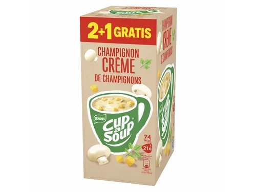 Cup a Soup Knorr champignon creme 175ml 2+1 Gratis