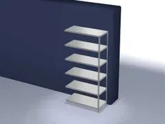 magazijnstelling,aanbouwveld,HxBxD 2500x1300x600mm,vaklast 125kg