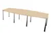 vergadertafel,HxBxD 740x2800x1200mm,vatvormig,NE-esdoorn