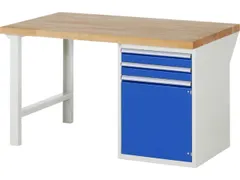 werkbank,HxBxD 890x1500x900mm,beukblad,draagverm. 750kg