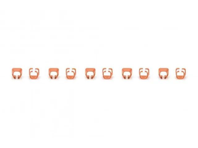 Clips couleur pour câbles RJ45 Orange 100 pièces