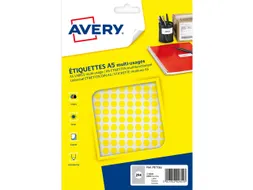 PET08J verpakking met 2940 markeringspunten - diameter 8 mm - A5-vel -