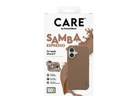 PanzerGlass CARE by Samba Case Espresso w. MagSafe iPhone 17, Ho