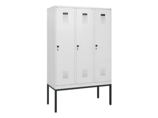 schoollocker,HxBxD 1950x1200x500mm,3vak,vak B 400mm,draaigrendel - 2