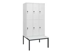 Dubbeldekse dekenkist,HxBxD 1950x900x815mm,3x2vak.,vak B 300mm