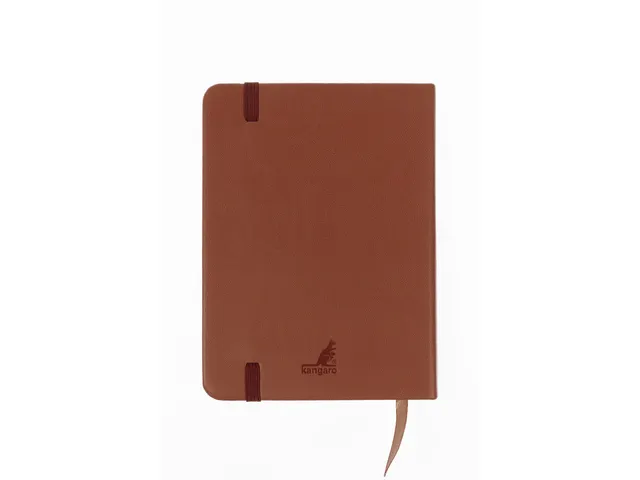 Schetsboek Kangaro A6 cognac PU HC 80 vel 140gr roomwit met elastiek e