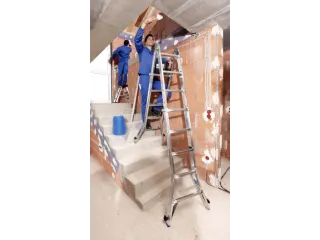 multifunctionele telescoopladder,4x5,sporten,balk L 5,35m,aluminium - 10