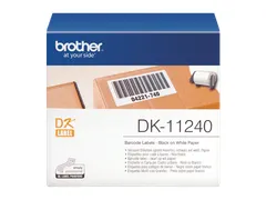 Rouleau d'étiquettes noir sur blanc DK-11240 – 102 x 51 mm