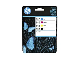 HP 912 Inktcartridge Zwart + Kleur Voordeelset 6ZC74AE