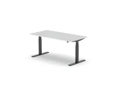Elektrisch ihv bureau,HxBxD 650-1310x1600x800mm,blad wit