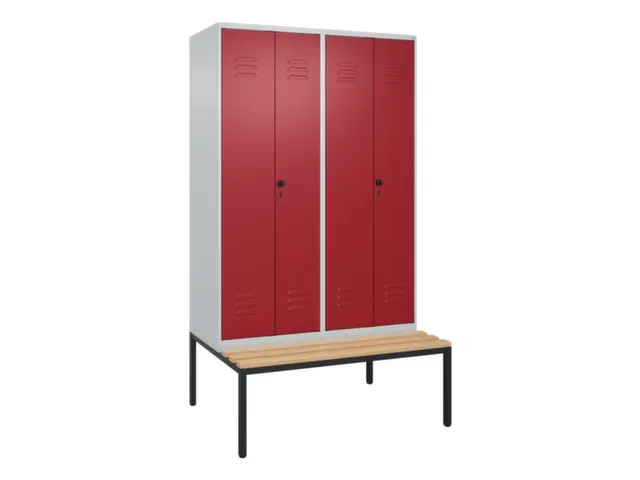 locker voor scheiding van kleding,HxBxD 2120x1200x815mm,4vak