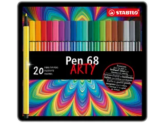 Viltstift STABILO Pen 68/20 Arty medium assorti blik à 20 stuks - 2