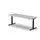 Elektrisch ihv bureau,HxBxD 650-1310x2000x800mm,blad lichtgrijs