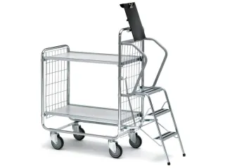 Ladderwagen Draagvermogen 200kg 2 Etages 750x 425mm 3 Treden - 2