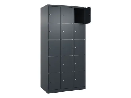 lockerkast HxBxD 1850x900x500mm 3x5vakken cil.-slot staand op vloer