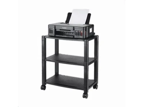 Mobiele Trolley 3 Niveaus 33.6x42.8cm plateau Zwart