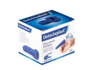 Vingerlingen Detectaplast textiel blauw 30 stuks - 4