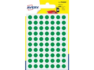 PSA08V ronde markeringsetiketten diameter 8 mm groen - 1