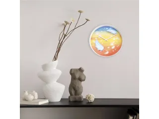 Wandklok Nextime dia 30cm multicolour kunststof Feathers - 6