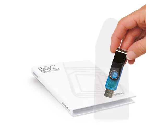 USB hoes Djois 52.5x90mm met sluiting zelfklevend transparant