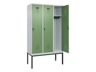 locker,HxBxD 2120x1200x500mm,3vak,vak B 400mm,draaigrendel - 1
