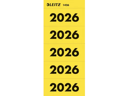 Rugetiket Leitz 2026 geel 100 stuks