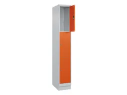 lockerkast,HxBxD 1950x300x500mm,1x3vakken,vak B 300mm,cil.-slot,sokkel