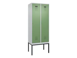 locker,HxBxD 2120x800x500mm,2vak,vak B 400mm,cil.-slot,voetonderstel - 2